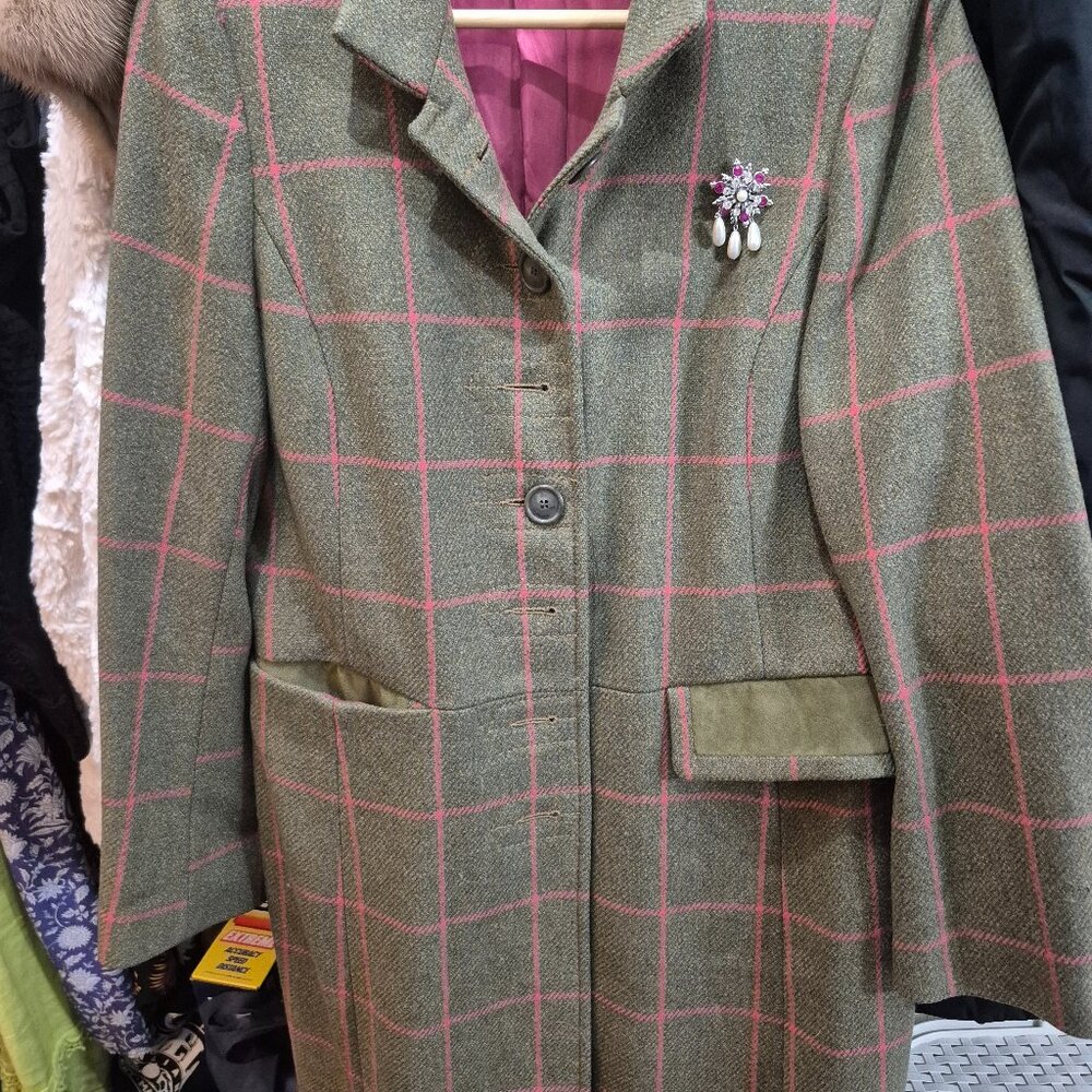 Stylish Equestrian Wool Coat